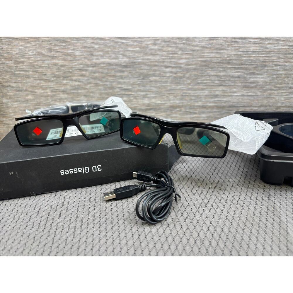 Samsung SSG-3500CR 3D Active Glasses Kit Set USB Charging Cradle Black TV